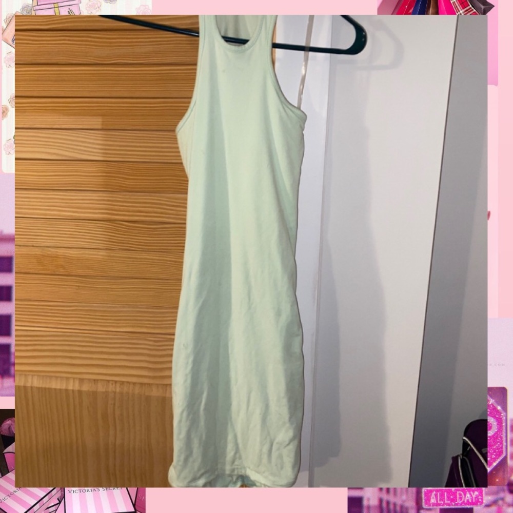 Mint green dress